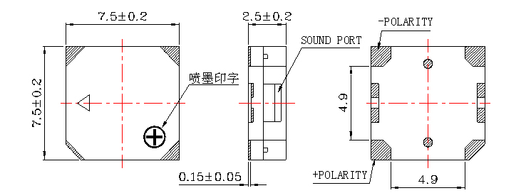 無源蜂鳴器SMD-080025H